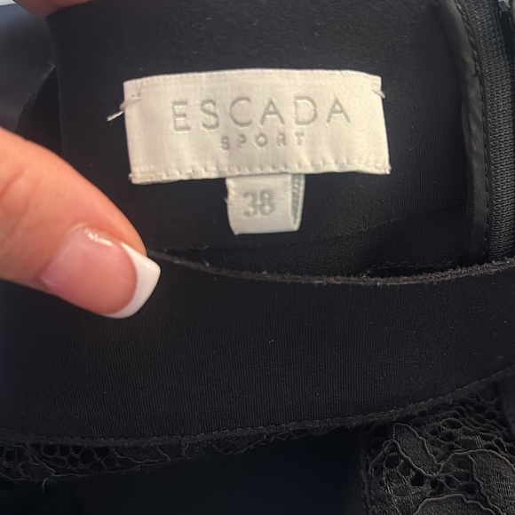 Escada Sport Elegant Black Lace detail Dress - Picture 3 of 3